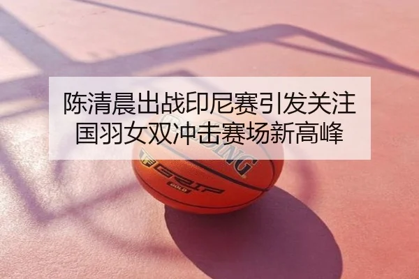 陈清晨出战印尼赛引发关注 国羽女双冲击赛场新高峰